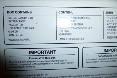 Panasonic SZ3 Image