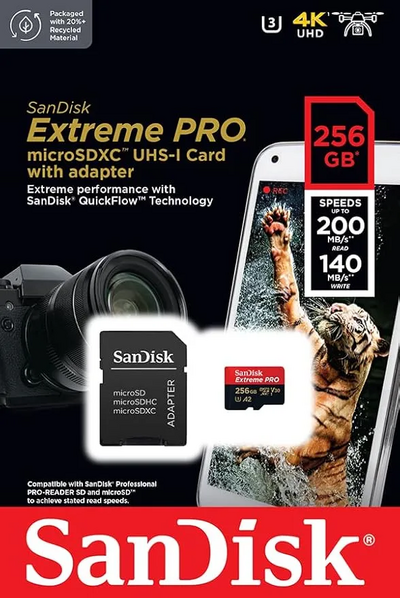 SanDisk Extreme PRO microSDXC UHS-I Card Image