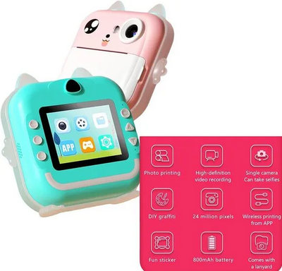 YNOTTEK Ynottek Kids Rechargeable  Instant Print Image