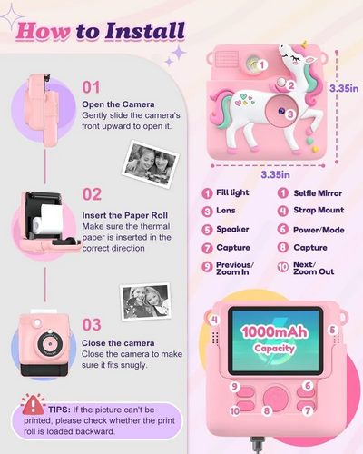 Ziegoal Instant print camera for kids Image