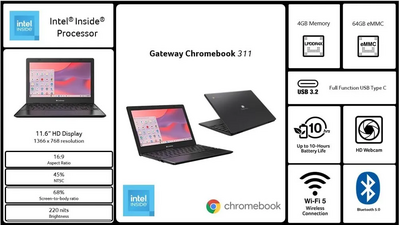 Acer Gateway Chromebook 311 CBO311-1H-C1MX Image