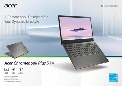 Acer Chromebook Plus 514 Touchscreen Laptop Image