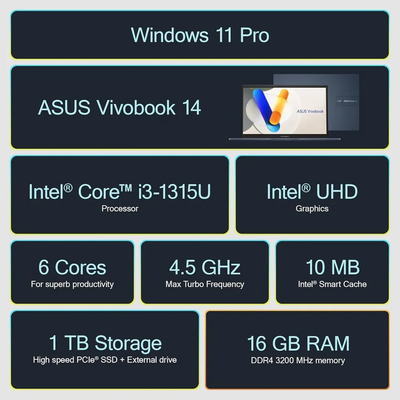 ASUS 2025  Vivobook 14 Business Laptop Image