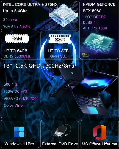 Dell Alienware 18 Area-51 Gaming Laptop Image
