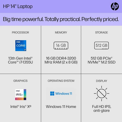 HP 14 inch Laptop PC 14-ep0199nr Image
