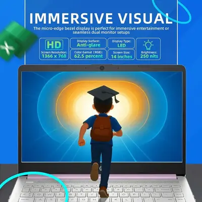 HP 14 Inch Laptop Image