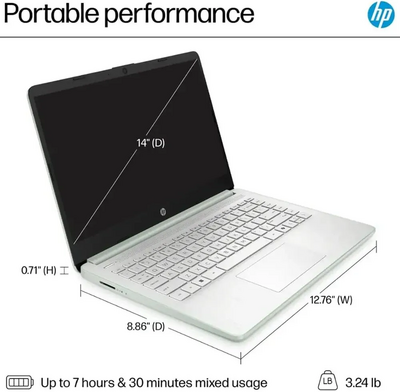 HP 14 Inch Laptop Image