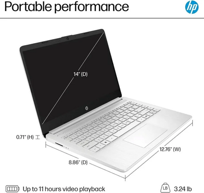 HP 14 Inch Laptop Image