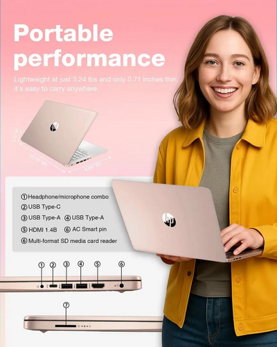HP 14 Inch Laptop Image