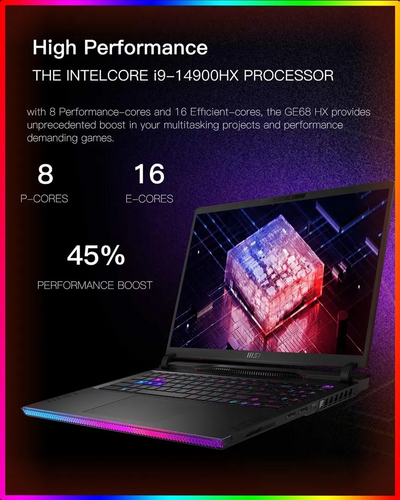 MSI MSI Raider GE68HX Gaming Laptop Image