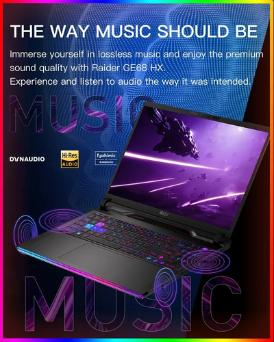MSI MSI Raider GE68HX Gaming Laptop Image