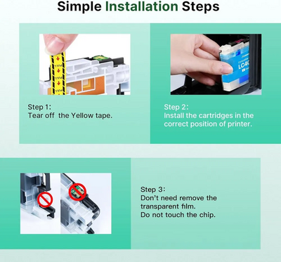 Acaves Lc406 ink cartridges for brother printer Image