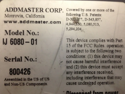 Addmaster Ij6080 Image