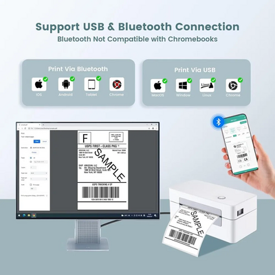 BORN4SHIP D467 Bluetooth Shipping Label Printer Image