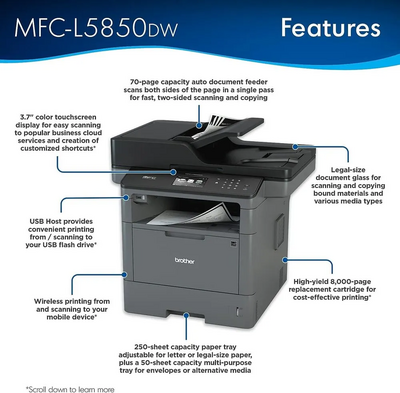 BROTHER INTL CORP MFC-L5850DW Image