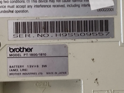 Brother P-Touch PT-1800 Image