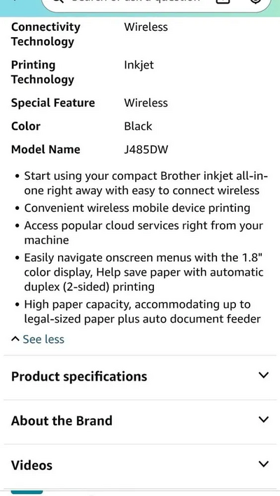 Brother MFC-J480DW Image