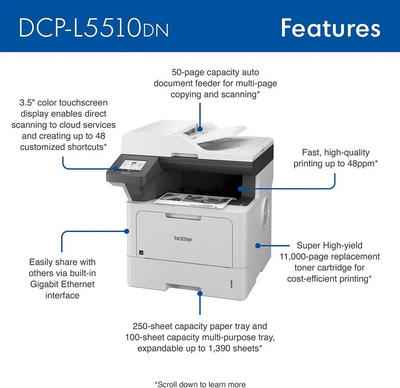 Brother New Model: DCPL5510DN Image