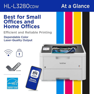 Brother New MFCL3280CDW Adds: 2.7" Touchscreen Display Image
