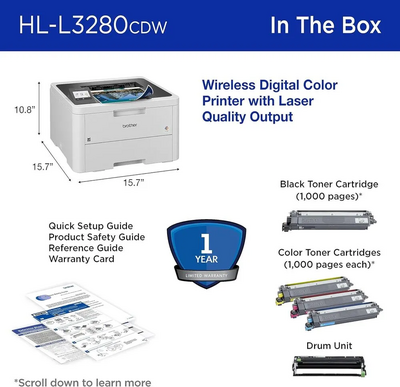 Brother New MFCL3280CDW Adds: 2.7" Touchscreen Display Image