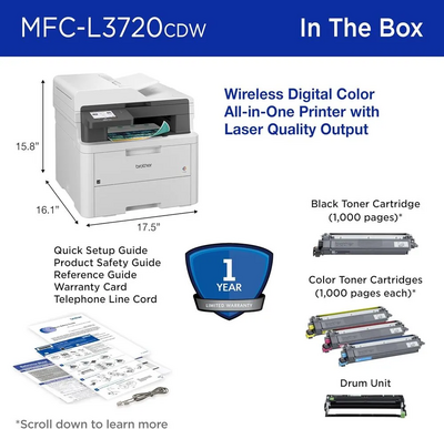 Brother New MFCL3720CDW Adds 2-sided Printing Image