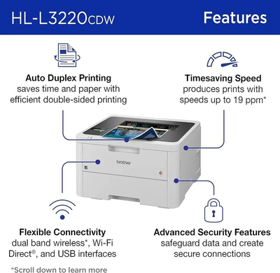 Brother HLL3220CDW (With 2-sided Printing) Image