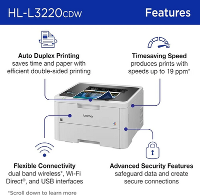 Brother HLL3220CDW (With 2-sided Printing) Image