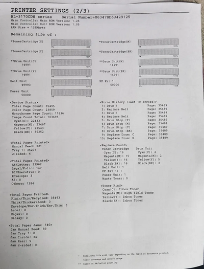 Brother HL3170CDW Image
