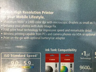 Canon Pixma ip100 Image