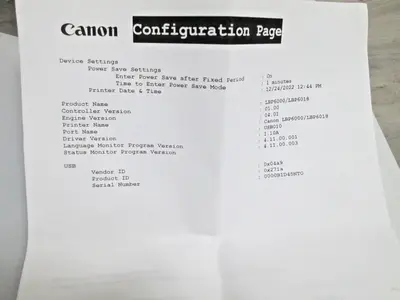 Canon ImageCLASS LBP6000 Image
