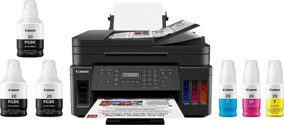 Canon PIXMA G7020 Wireless All-In-One Supertank Printer, Copier, Scan and F Image