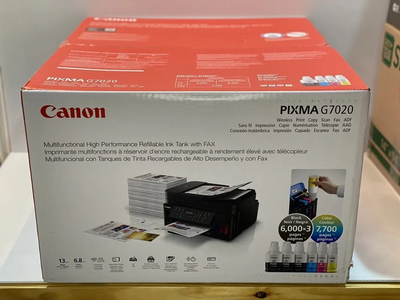 Canon PIXMA G7020 Wireless All-In-One Supertank Printer, Copier, Scan and F Image