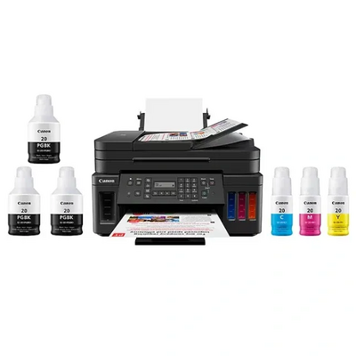 Canon PIXMA G7020 Wireless All-In-One Supertank Printer, Copier, Scan and F Image