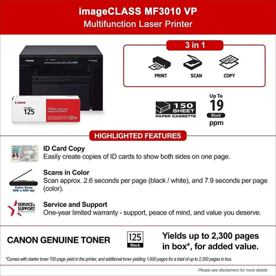 Canon ImageCLASS MF3010 VP Image
