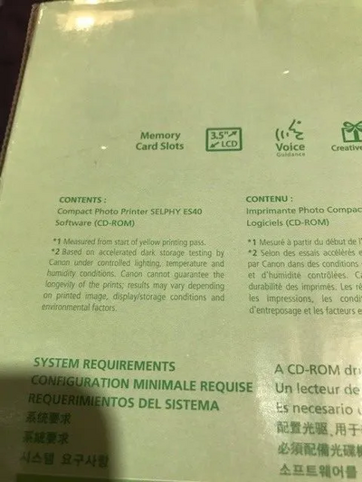 Canon SELPHY ES40 Image