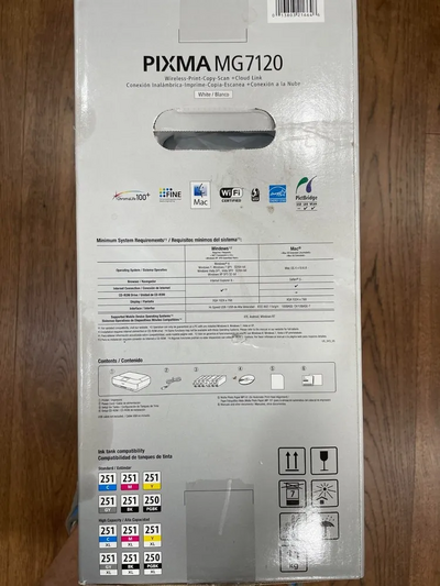Canon PIXMA MG7720 White Wireless Image