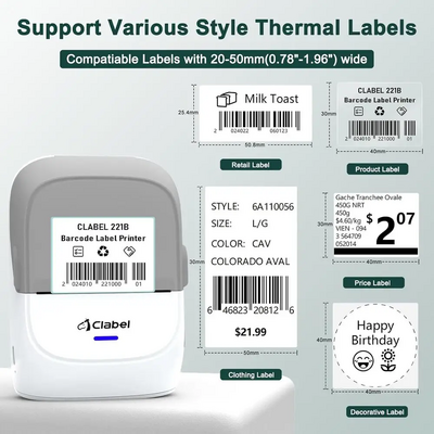 CLABEL 2 Inch-White Image