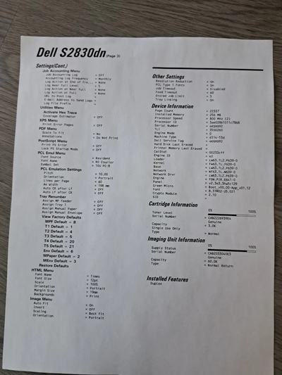 Dell S2830dn Image