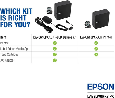 Epson LabelWorks LW-C610PXADPT-BLK Image