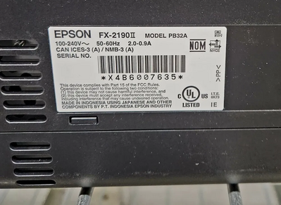 Epson Fx-2190ii Image
