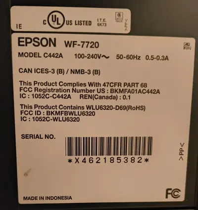 Epson WF-7720 Image