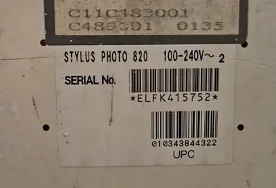 Epson Stylus Photo 820 Image