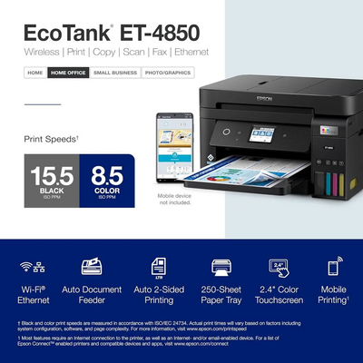 Epson ET-4850 Black Image