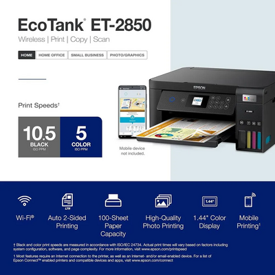 Epson ET-2850 Black Image
