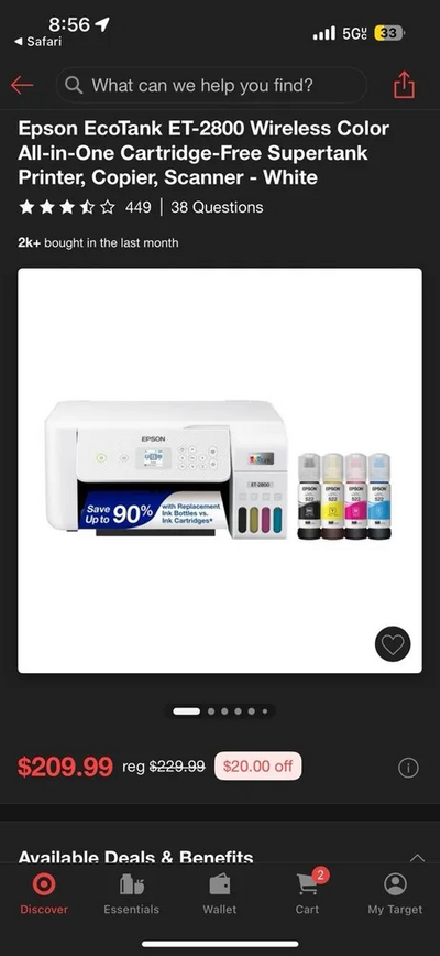 Epson Ecotank et-2800 Image