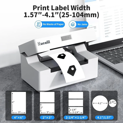 EueoLil 4×6 thermal printer Image