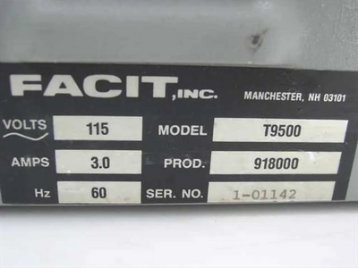 Facit T9500 Image