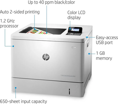 Hewlett Packard Inkjet Printers M553DN Image