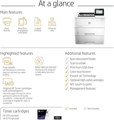 Hewlett Packard Inkjet Printers M506x Image