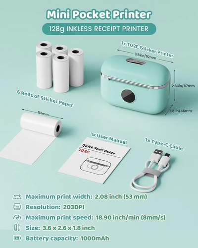 HiHTV T02E sticker printer Image